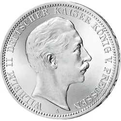 Deutsches Reich/ Preußen 3 Mark 1908 - 1912 Wilhelm II.
