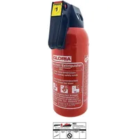 MBS FIRE Auto-Pulverlöscher P2 GM, rot lackiert Löschmenge 2 kg Brandklasse A,B,C