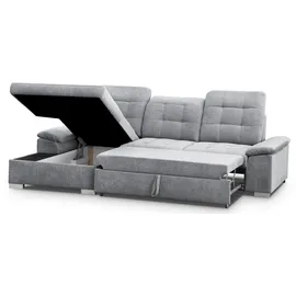 werk2 Ecksofa Polyester 2-Sitzer Grau