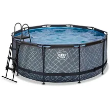 EXIT TOYS Stone Pool Set 360 x 122 cm inkl. Sandfilter