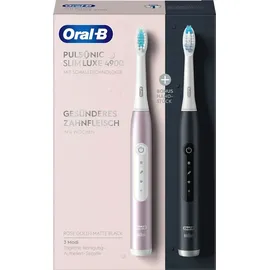 Oral B Pulsonic Slim Luxe 4900 rosegold + 2. Handstück schwarz