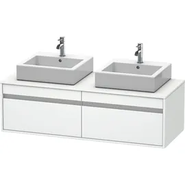 Duravit Ketho Waschtischunterschrank wandhängend 1400x426x550 mm, 2 Auszüge, KT6697B1818,