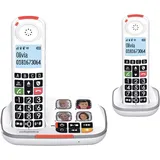SWISSVOICE - Xtra 2355 Duo - DECT - Schnurloses Festnetztelefon - Große Tasten -