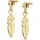 Elli Ohrhänger Feder gold 925 Sterling Silber onesize