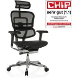 HJH Office ERGOHUMAN GEN2 Netzstoff Schwarz