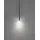 Nova Luce Giono 1-flg. 51 cm schwarz Acryl Aluminium