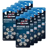 ANSMANN AG Typ 675 Hörgerätebatterien Blau 60 Stück - Zink Luft 675 P675 ZL1 PR44 Knopfzelle