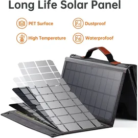 CHOETECH Tourist Usb Solarladegerät, Usb C 36W QC PD grau (Sc006)