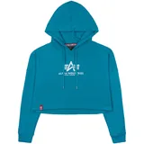 Hoody COS Wmn Kapuzensweat für Damen Blue Lagoon