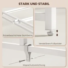 Homcom Schreibtisch Klappbar Weiß