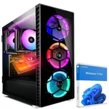 KRAFTPC High End Gaming-PC AMD Ryzen7 5700G - AMD Radeon VEGA Grafik - 500GB M.2 NVMe SSD - 16GB DDR4 - Windows 11 - WLAN - Gamer PC Desktop PC Gaming