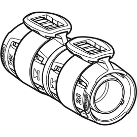 Geberit FlowFit Übergang auf Fremdsystem d25-d25x3.5-3.7