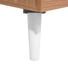 Beliani Alloa Braun Weiß Holzwerkstoff 100 x 45 x 60 cm