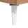 Beliani Alloa Braun Weiß Holzwerkstoff 100 x 45 x 60 cm