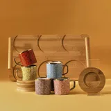 KARACA Kaffeetasse 0,09 l Mehrfarbig 6 St.