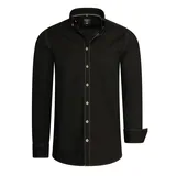 RUSTY NEAL Langarmhemd Schwarz 3XL