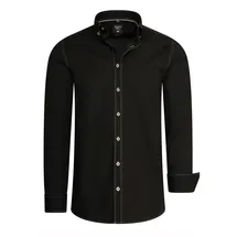 RUSTY NEAL Langarmhemd Schwarz 3XL