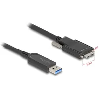 Delock Aktives Optisches Kabel USB 10 Gbps Typ-A Stecker zu Typ Micro-B Stecker mit Schrauben 15 m