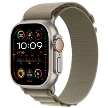 Apple Watch Ultra 2 GPS + Cellular 49 mm Titangehäuse natur, Alpine Loop olive L