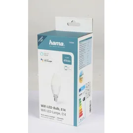 Hama WLAN-LED-Lampe, E14, 5,5W ohne Hub