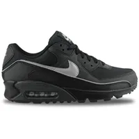 Nike Air Max 90 Premium Herrenschuhe mit reflektierenden Akzenten (Schwarz/Schwarz/Anthrazit/Mehrfarbig), Schwarz/Schwarz/Anthrazit/Mehrfarbig, 44 EU - 44 EU