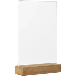 Tischaufsteller Europel Acryl Holzsockel A5 356310