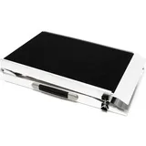 Wiltec Hunderampe faltbar, 122 x 38 cm, geklappt 62 x 40 cm, aus Aluminium, rutschsicher, Traglast bis zu 115 kg, Haustierrampe (Hund, Faltbar), Tiertransport