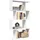 vidaXL Bücherregal 4 Böden 70 x 24 x 129 cm Weiß