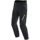 Dainese Drake 2 Air Absoluteshell Pants, Wasserdichte Motorradhose, belüftet, mit abnehmbaren Knieschonern, Mann, Schwarz/Schwarz, 60