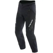 Dainese Drake 2 Air Absoluteshell Pants, Wasserdichte Motorradhose, belüftet, mit abnehmbaren Knieschonern, Mann, Schwarz/Schwarz, 60