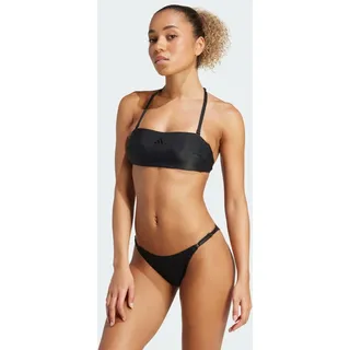 Adidas Iconisea Ribbed Padded Bandeau Bikinioberteil - Black - 38