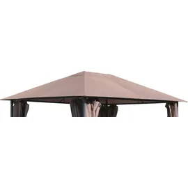 Quick Star Ersatzdach für Pavillon 3x4 m 3,97 x 2,97 m Braun