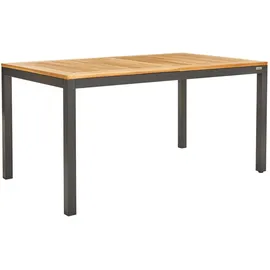 AMBIA GARDEN Ausziehtisch 150-210 x 90 x 74 cm Anthrazit/Naturfarben