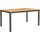 AMBIA GARDEN Ausziehtisch 150-210 x 90 x 74 cm Anthrazit/Naturfarben