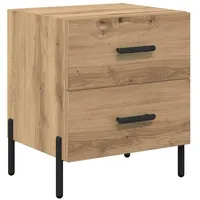 VidaXL Nachttisch Eiche handwerklich 40 x 35 x 47,5