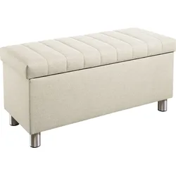 Truhe MAINTAL "Kieferwald", beige (creme, natur), Spanplatte, Truhen, inkl. Stauraum