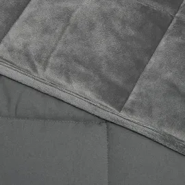 Woltu Gewichtsdecke für Erwachsene, aus Mikrofaser, Cashmere Feeling, Beschwerte Decke Grau 150x200cm, 7kg - Grau