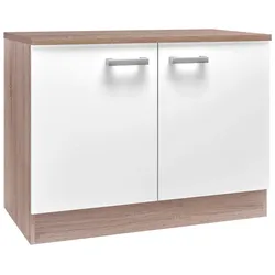 Spülenunterschrank Lexa Weiss/Eiche