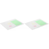 Durable Schreibunterlage mit Dekorrille, 53 x 40 cm, blendfrei, Schreibtischunterlage, rutschfest, PP, transparent, 712219 (Packung mit 2)