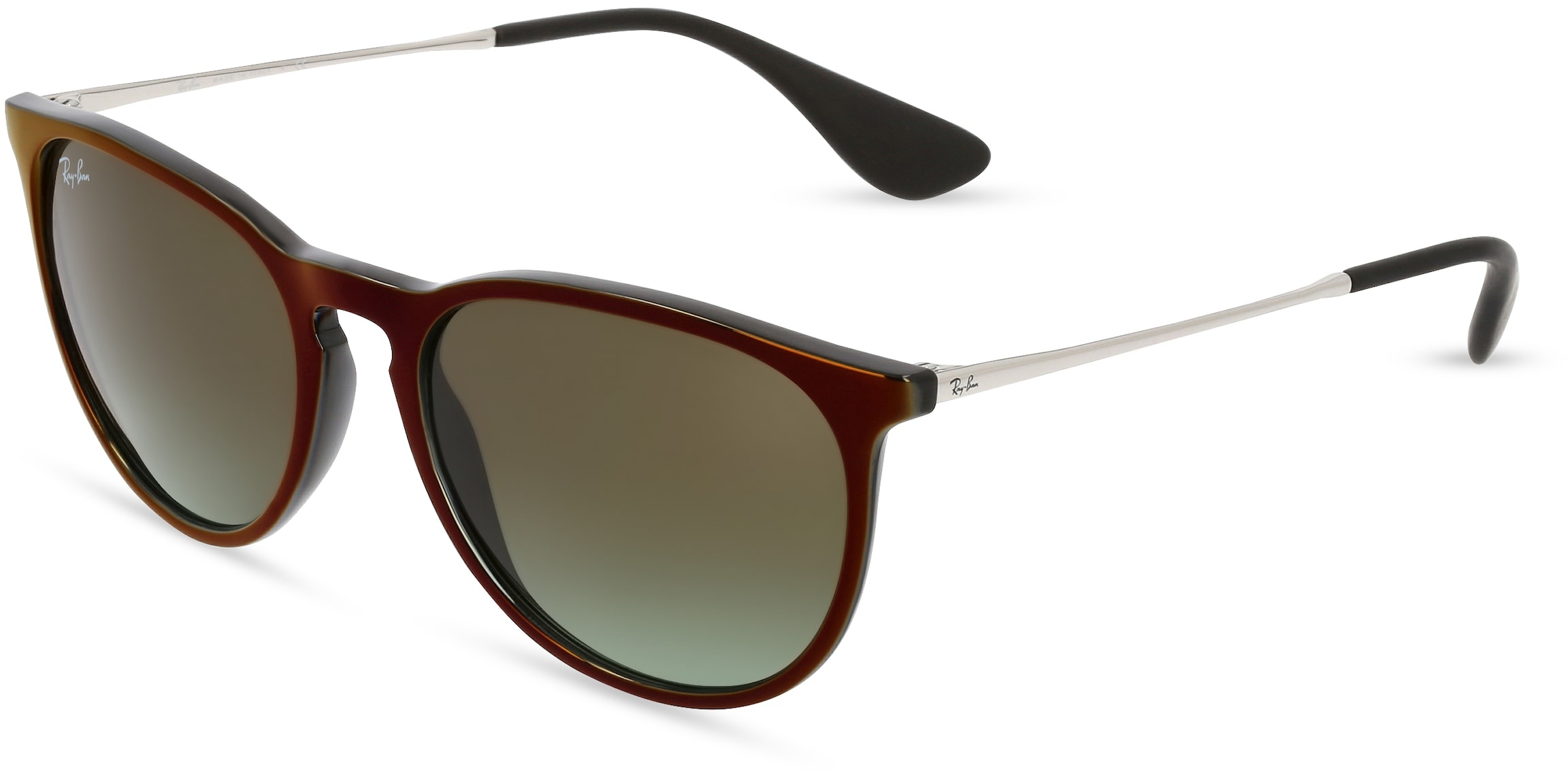 Ray-Ban RB 4171 ERIKA Damen-Sonnenbrille Vollrand Panto Kunststoff-Gestell, rot