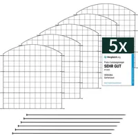 VERDOBA Teichzaun Oberbogen 10 St. 0,70 x 0,78 m