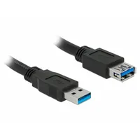 Delock USB-Kabel USB 3.2 Gen1 (USB 3.0 / USB 3.1 Gen1) USB-A Stecker, USB-A Buchse Schwarz