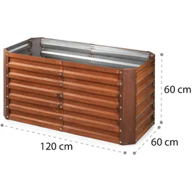 Blumfeldt Rust Grow 120 x 60 x 60 cm Rostrot