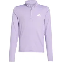 Adidas Mädchen GOTO PZ 1/4 Zip Longsleeve Tee, White/Powder