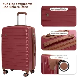 TRAVELHOUSE Ascona Koffer-Set 5-tlg. rot