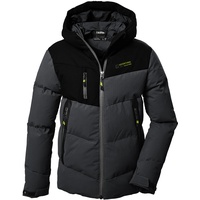 KILLTEC Jungen Steppjacke/Winterjacke mit Kapuze KOW 376 BYS QLTD anthrazit melange, 116,