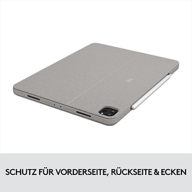 Logitech Combo Touch Tastatur Case für iPad Pro 12.9'' 5 Gen Deutsch sand