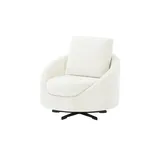 Smart Sessel Felicia Chenille 98 x 97 x 100 cm Weiß