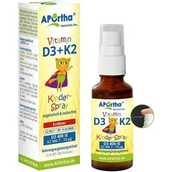 Vitamin D3 + K2 für Kinder - Erdbeergeschmack  - 25 ml vegetarisches Mundspray One Size