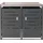 MCW Mülltonnenverkleidung H40 125 x 140 x 102 cm grau